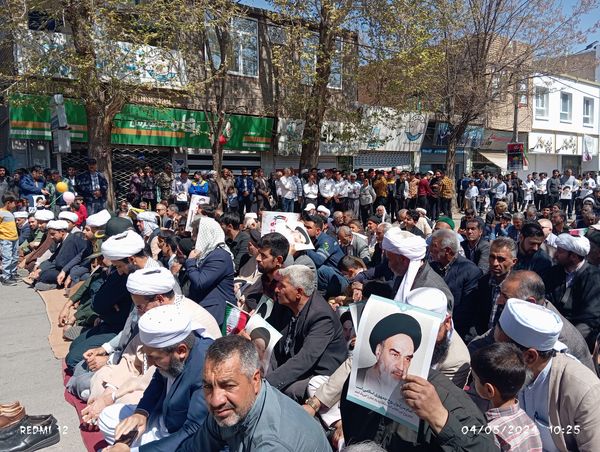 حضور پرشکوه مردم باخرز در راهپیمایی روز قدس