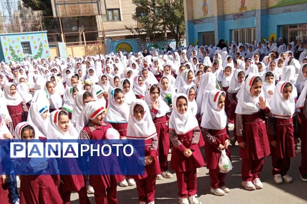 برگزاری مراسم صبحگاهی مدارس شهرستان ملارد