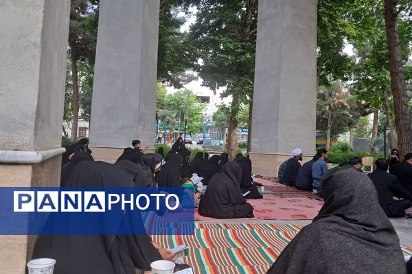 مراسم شهادت امام محمد باقر (ع) درکنار شهدای گمنام پارک وحدت آشخانه