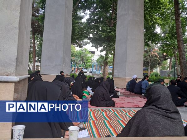 مراسم شهادت امام محمد باقر (ع) درکنار شهدای گمنام پارک وحدت آشخانه