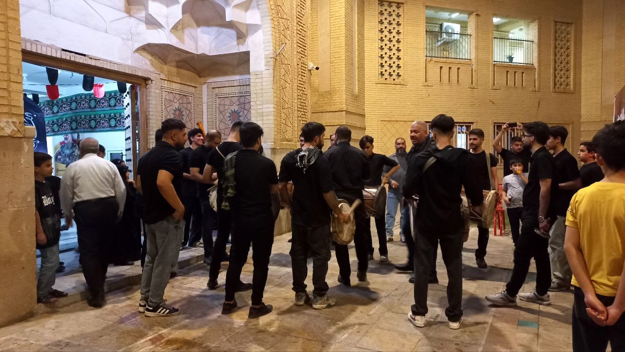 عزاداری ماه محرم در مسجد پیامبر اعظم شهرستان جم