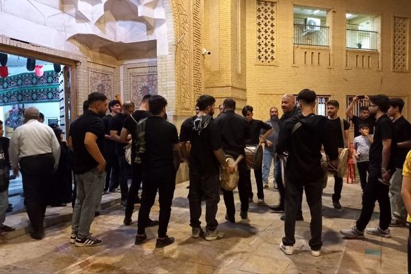عزاداری ماه محرم در مسجد پیامبر اعظم شهرستان جم