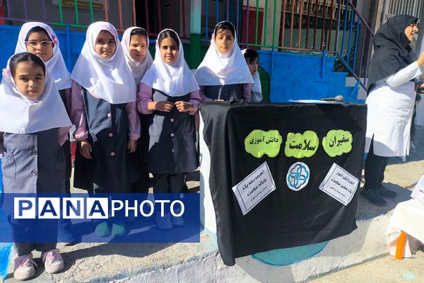 افتتاحیه طرح سفیران سلامت فیروزکوه همراه با اهدای کارت و توزیع مکمل