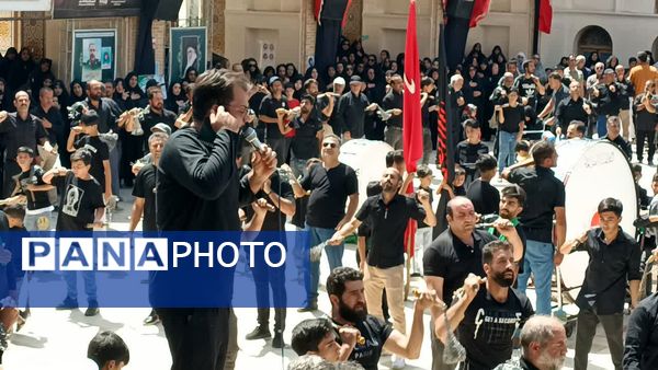 اقامه عزا و نوحه خوانی در صحن آستان مقدس حضرت سلطانعلی(ع) 