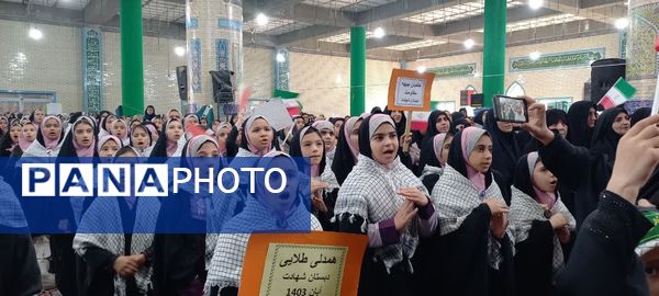 اجتماع حامیان جبهه مقاومت با حضور حاج ابوذر روحی در فلاورجان