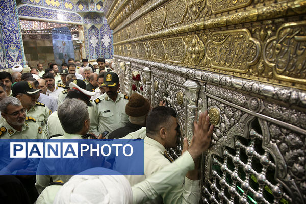 آیین گرامیداشت سالروز طوفان الاقصی با حضور کارکنان پلیس در قم