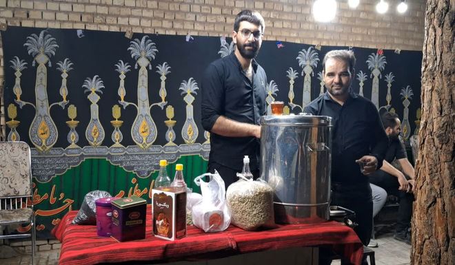 برپایی موکب‌های پذیرایی در ایام محرم در شهرستان زارچ 