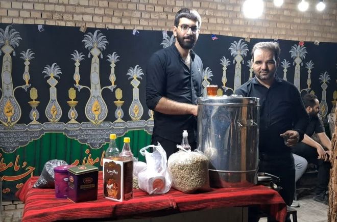 برپایی موکب‌های پذیرایی در ایام محرم در شهرستان زارچ 