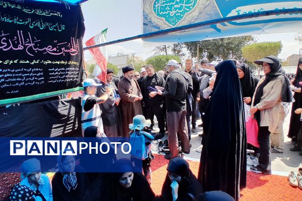 برپایی موکب امام حسین (ع) در منطقه پردیس با مشارکت پیشتازان سازمان دانش آموزی 