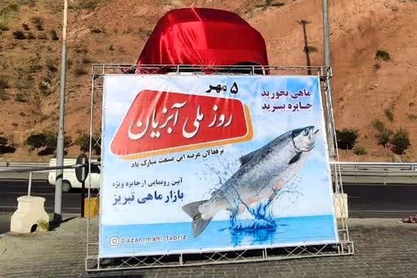 رونمایی از جایزه ویژه بازار ماهی تبریز به مناسبت روز ملی آبزیان