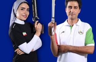 برنز آسیا شکار تیم میکس تپانچه ایران؛ ایستادن تیم فروغی و یاسی بر جایگاه یازدهم