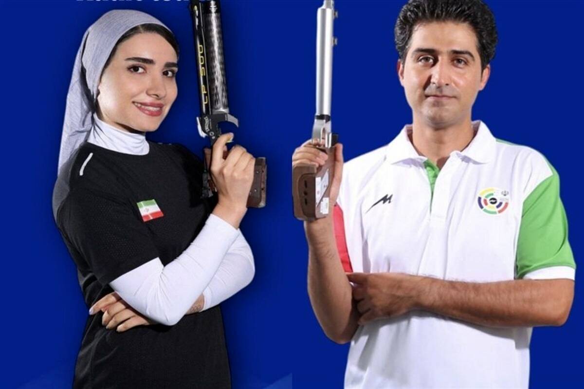 برنز آسیا شکار تیم میکس تپانچه ایران؛ ایستادن تیم فروغی و یاسی بر جایگاه یازدهم