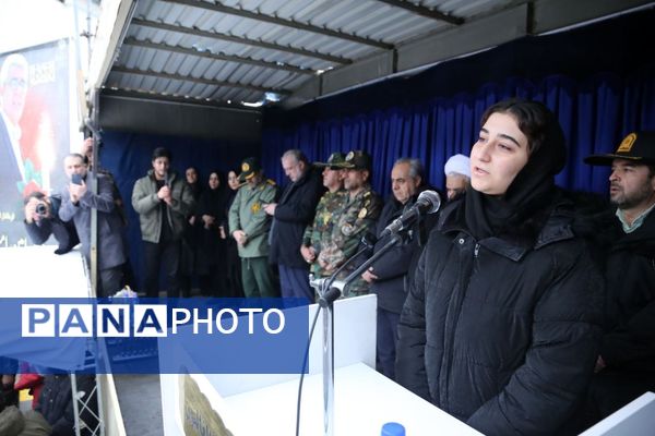 مراسم وداع با فرماندار فقید مراغه