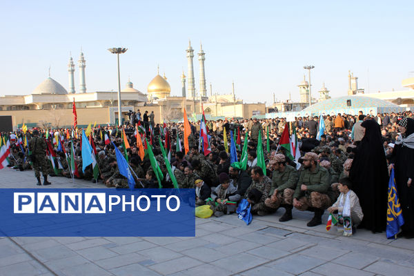 جلوه‌هایی از حضور نوجوانان قمی در رزمایش شکوه اقتدار 