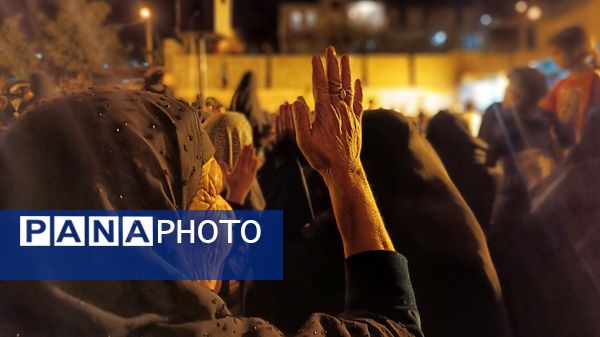  مراسم باشکوه عزاداری شب هفتم محرم در شهرستان مارگون