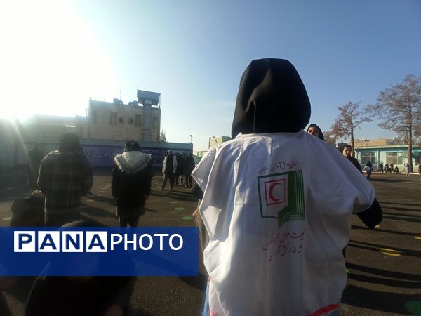 مانور زلزله در شهرستان کاشمر 