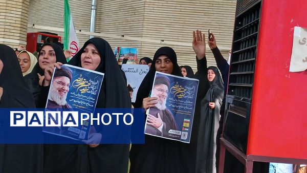 مراسم بزرگداشت مجاهد شهید سیدحسن نصرالله در مسجد خاتم‌الانبیا شهرستان ملارد