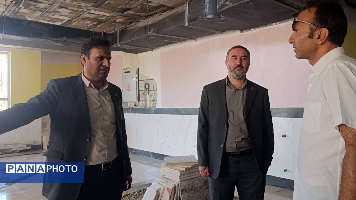 بازدید مدیرکل نوسازی، توسعه و تجهیز مدارس خراسان شمالی از پروژه مدرسه بصیرت آشخانه 