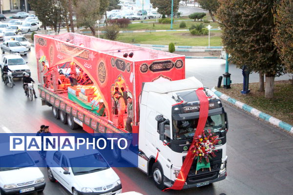 مراسم استقبال ار هفت شهید گمنام در یزد 