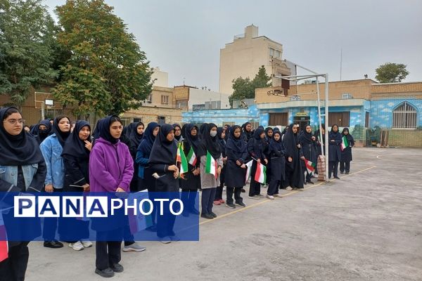 مراسم بزرگداشت شهید سید حسن نصرالله در ناحیه ۲ مشهد