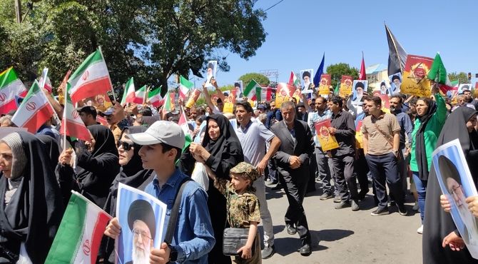 راهپیمایی عظیم جمعه خشم ونصر در استان اردبیل