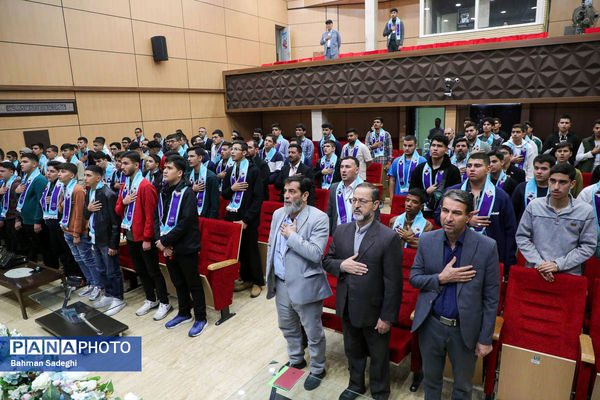 مراسم آموزش کاروان‌های عمره دانش‌آموزی به دانش‌آموزان عازم سرزمین وحی