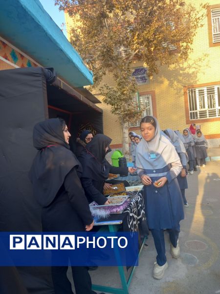 سوگواری شهادت حضرت فاطمه (س) در دبستان علی دهقانیان ۲ تبادکان