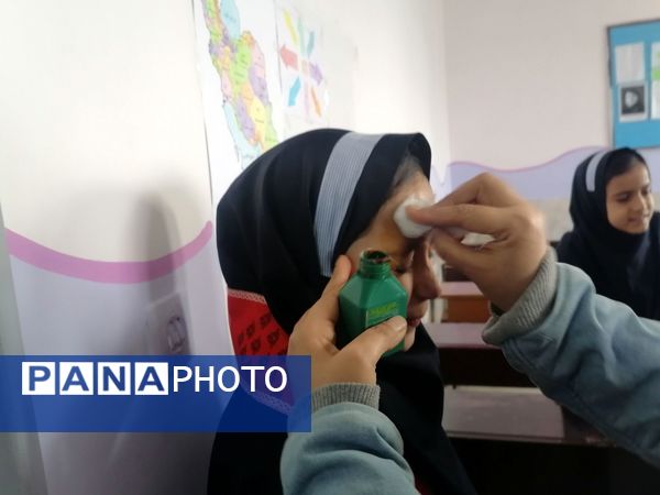 بیست و هفتمین دوره مانور زلزله در مدرسه ناهید نخودی 