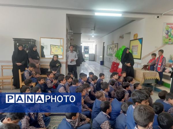 افتتاح کلاس بهداشت در دبستان پسرانه قمر بنی هاشم شهرستان زارچ