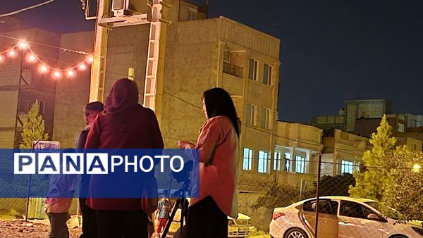 رصد ماه گرفتگی باتلسکوپ در هیئت الزهرا نیشابور 