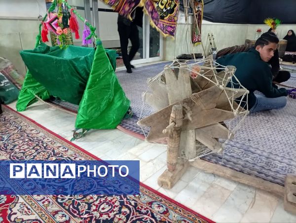 اجرای نمایش و شبیه خوانی دهه فاطمیه در تکیه ابوالفضلی روستای فدافن