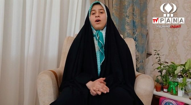 دکلمه‌خوانی دانش‌آموزخبرنگار پانا به مناسبت ولادت امام حسن مجتبی(ع)