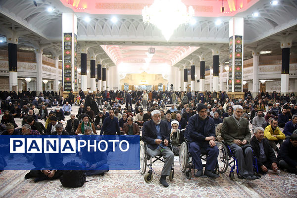 مراسم عزاداری سالروز شهادت امام هادی(ع) در حرم حضرت معصومه(س)