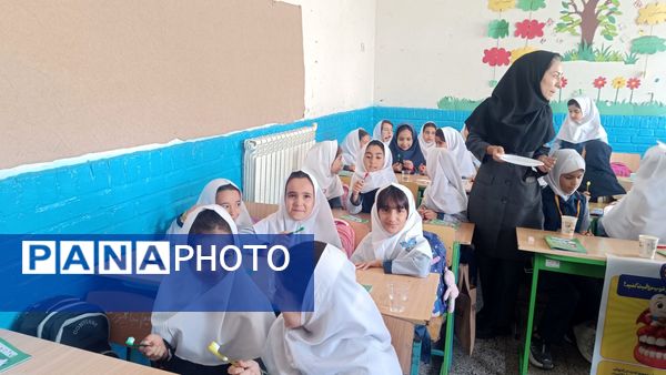 پویش مسواک خشک در مدرسه ضحی ۱ شهرستان شیروان