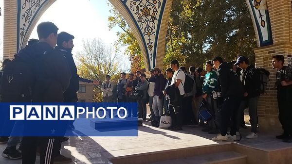 غبارروبی مزار مزار شهید دانش آموز اردوگاه شهید رجایی باغرود