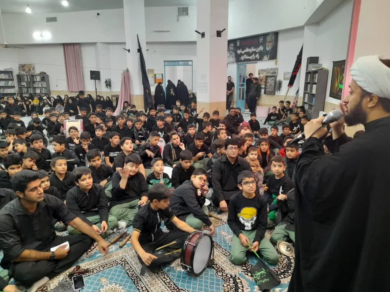 مراسم سوگواری شهادت حضرت فاطمه زهرا(س) در مدارس ابرکوه