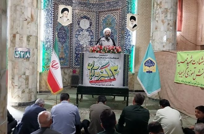 آیین عبادی سیاسی نماز جمعه در شهرستان خاتم 