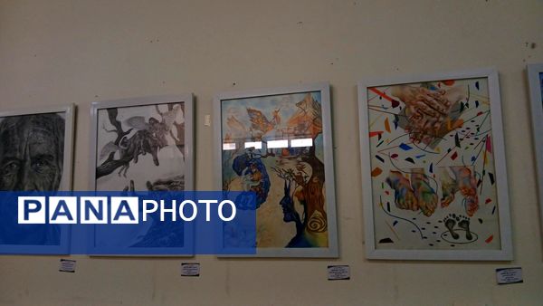 اختتامیه نمایشگاه طراحی و نقاشی هنرمندان آموزشگاه هنری فروردین شهرستان نظرآباد
