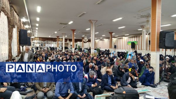 مراسم پر فیض دعای ندبه به همراه آئین رونمایی و عطرافشانی سنگ یادبود شهید گمنام 