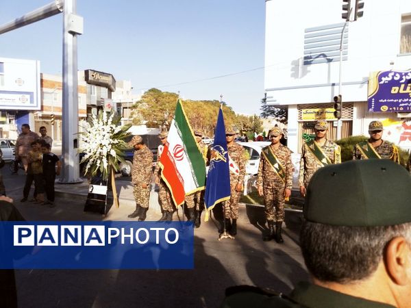 تشییع و خاکسپاری پیکر مطهر جانباز حاج احمد خدادادی در کاشمر 