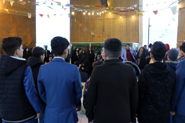 آیین تحویل سال نو در یادمان کوه خضر نبی قم