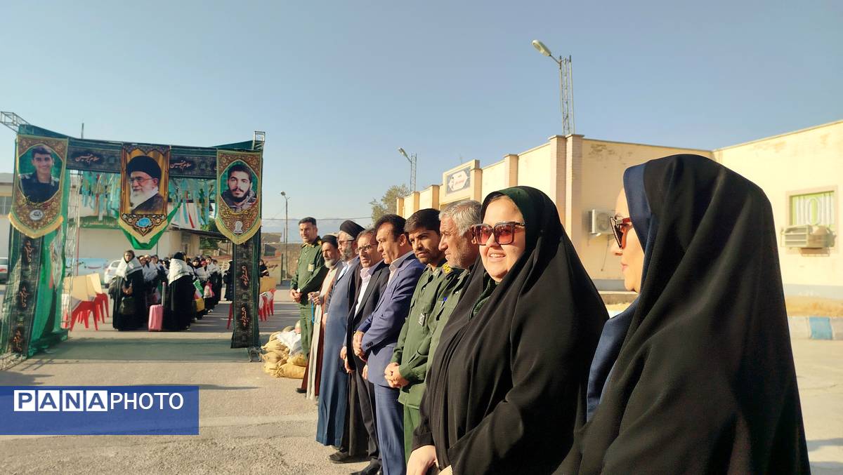 اعزام ۴۰ دانش‌آموز دختر لنده‌ای به مناطق عملیاتی جنوب کشور