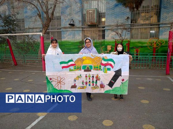 رونمایی از  تابلوی اتحاد دانش‌آموزی در دبستان آزادی