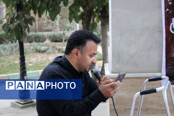 مراسم جاماندگان اربعین در کنار مزار شهدای سملقان