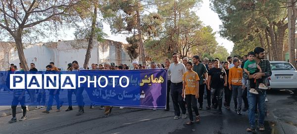 همایش بزرگ پیاده‌روی هفته دفاع مقدس در خلیل‌آباد