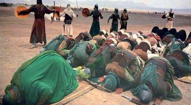 نماز ظهر عاشورا در مساجد شیراز 