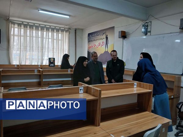 افتتاحیه سالن مطالعه شهید سردار سلیمانی در دبیرستان آزرم ناحیه یک مشهد