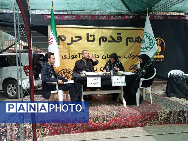 موکب «هم‌قدم تا حرم»؛ میعادگاه خادمان دانش‌آموز