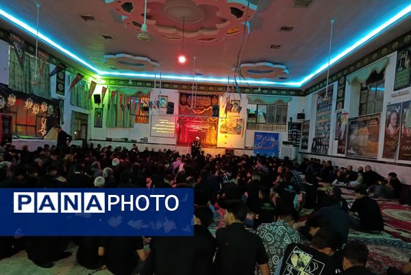 برگزاری مراسم عزاداری شب دوم محرم  در حسینیه شاهزاده علی اکبر 
