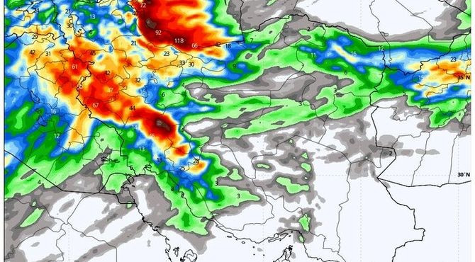 ورود سامانه بارشی جدید از یکشنبه